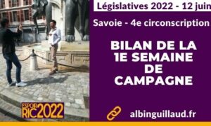 Albin Guillaud à Chambéry pour présenter sa candidature aux législatives au Dauphiné